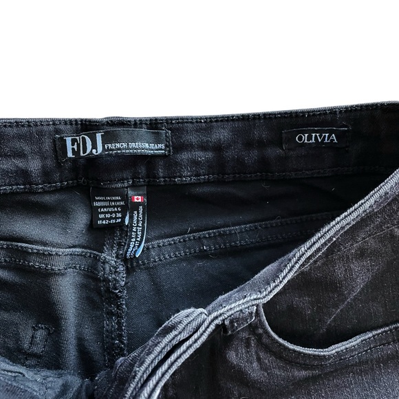 FDJ French Dressing Jeans Olivia Floral Embellished Mid Rise Jeans - Picture 5 of 7